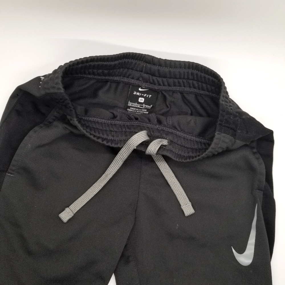Nike Kids Dri-Fit Pants, size 7/L, Black+Gray